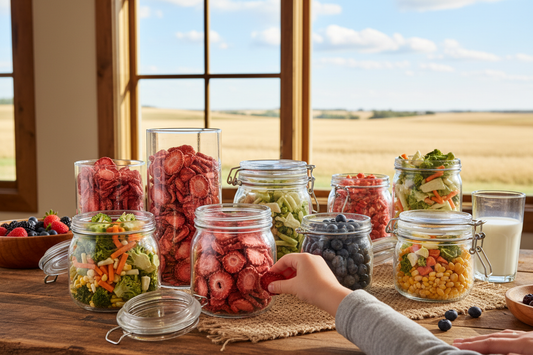 Freeze dried fruits and vegetables for families in Ponoka, Alberta